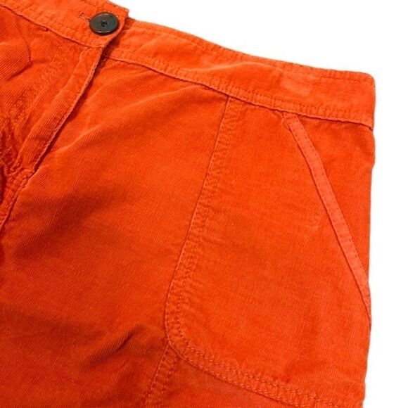 Caslon Women's Lightweight Corduroy Mini Skirt Pockets Orange Size 10P - Picture 2 of 9